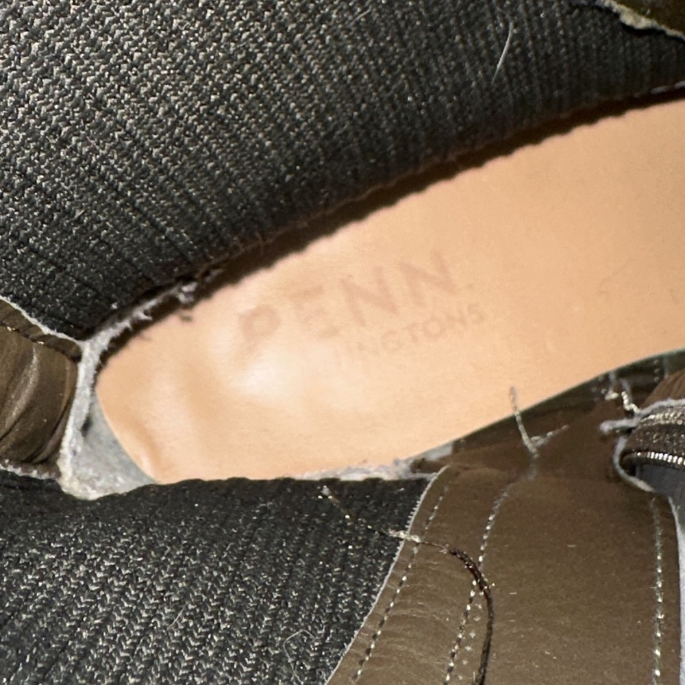 Army Green Combat Boots - Lace Front/Side Zip - Penn 8WW - Picture 10 of 11